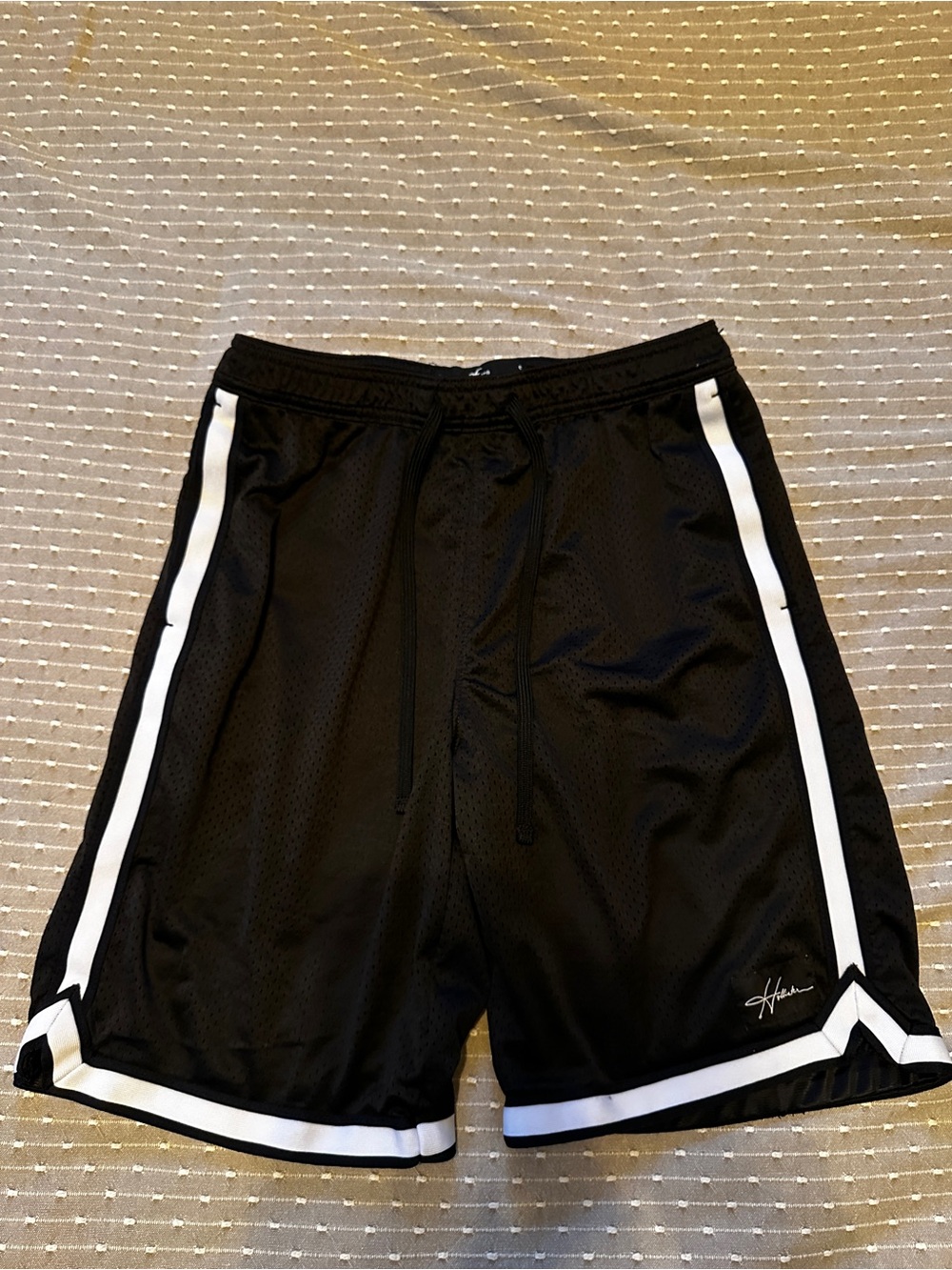 Men’s Hollister black and white athletic shorts size small
